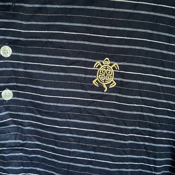 Byron Nelson Eleven Straight Men's Blue Striped Golf Polo Shirt Size XL - Picture 2 of 7
